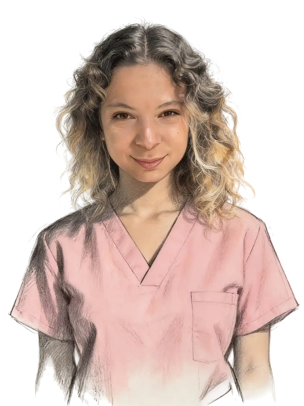 Vet. Hek. Elif Kocaman kara kalem portresi