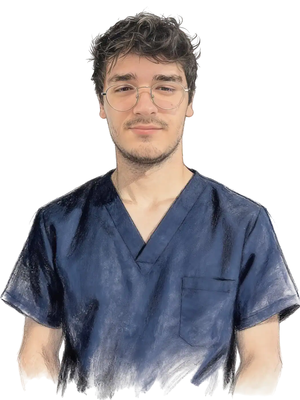 Vet. Hek. Semih Güneş kara kalem portresi